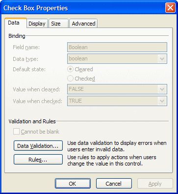 Check Box Values: Figure 2
