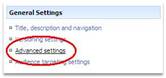 advance settings