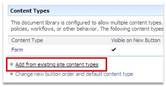 add content type