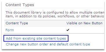 add content types