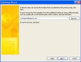 Publishing Wizard - Network Location 3