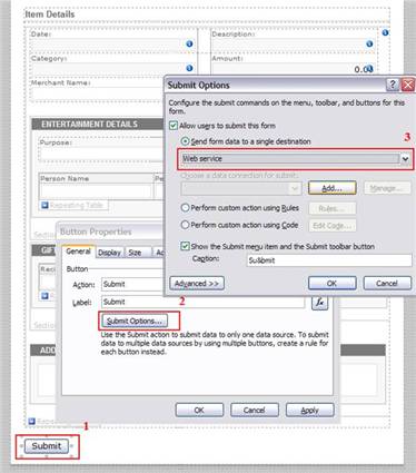 Submit Button Options