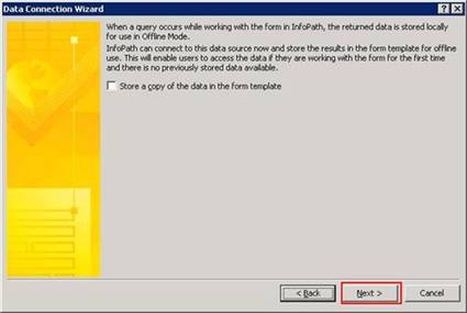 Offline Data Connection 