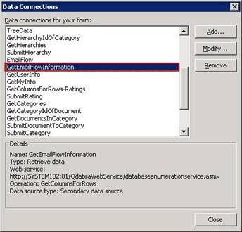 Get Email Flow - Sample Data Connection