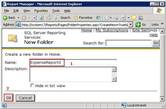 SQL Server Reporting Services - Name New Folder