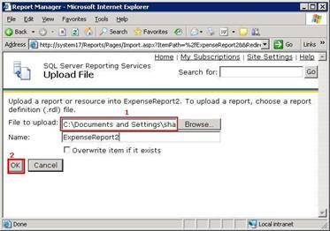 SQL Server Reporting Services - File Upload