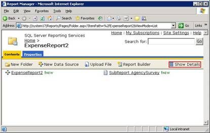 SQL Server Reporting Services - Show Details