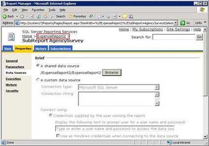 SQL Server Reporting Services - Navigation